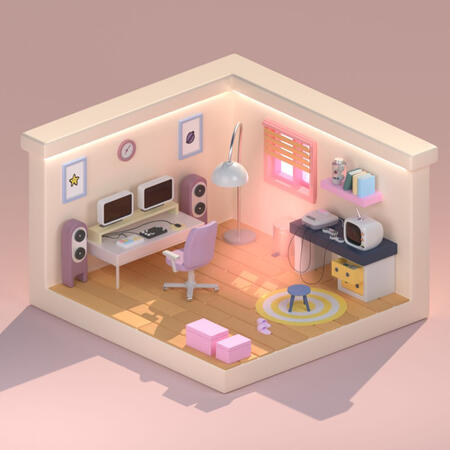 isometric room